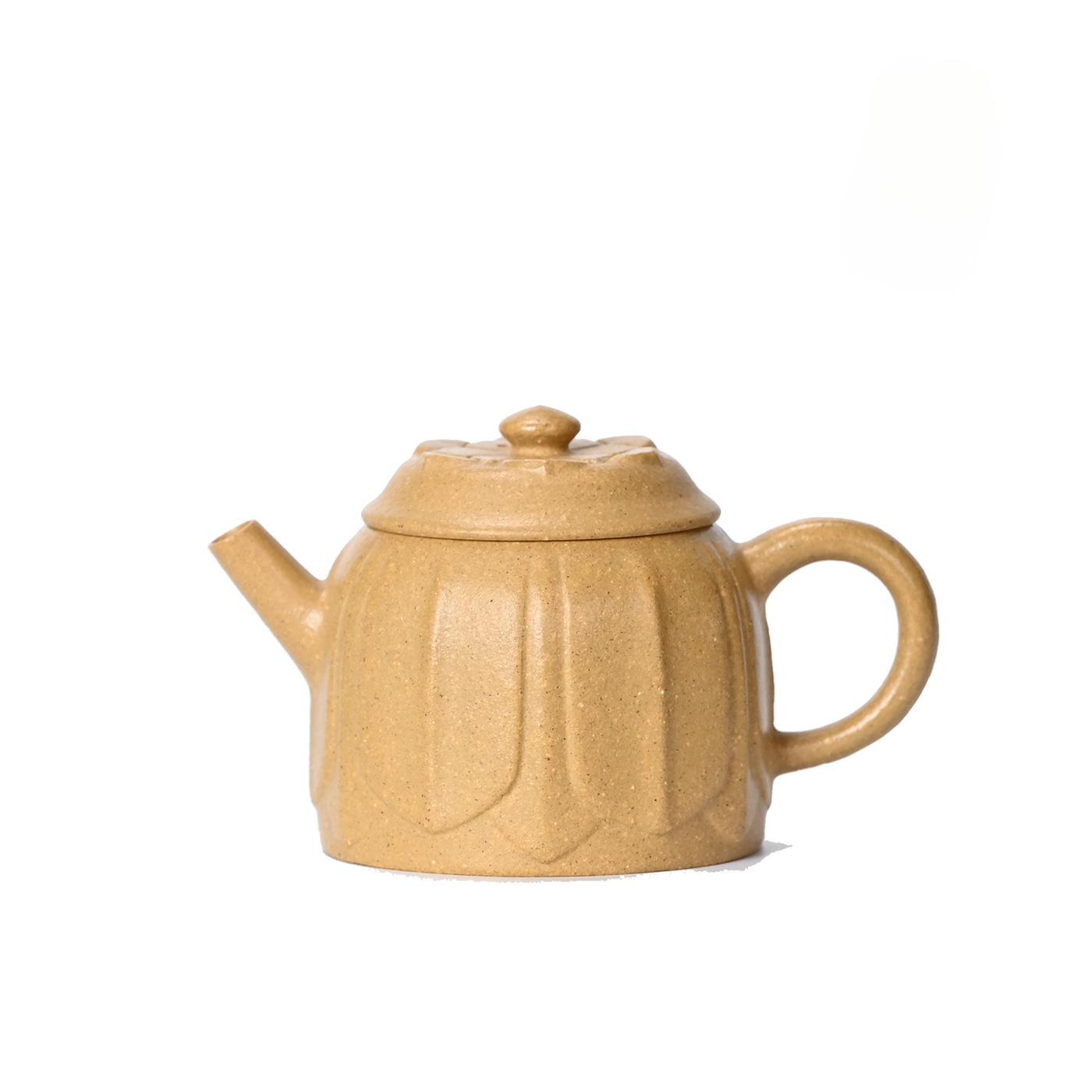 

130ml Elegant Yixing Purple Clay Teapots Handmade Bright Mirror Pot Raw Ore Section Mud Kettle Chinese Zisha Tea Set Ornaments