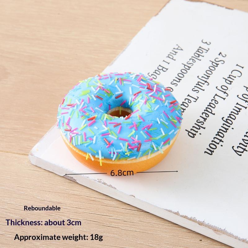 Simulation Donut Squeeze Stress Relief Toy High Simulation Decompression Fidget Toy for Hospital Patient Calm Down