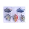 5 Pezzi Crankbait Esche Dure Wobbler Artificiale Esca per Bass Esca in Plastica Morbida Piccole Esche Artificiali Wobbler Crank Topwater