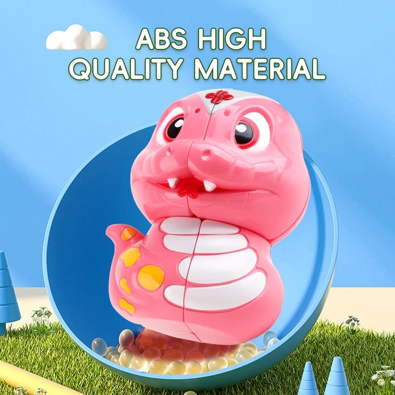 Yuxin Cute Snake Cartoon Animal Design Alien Cartoon 2X2 Magic Cube Puzzle Toys For Children Kids Gift Toy Gift