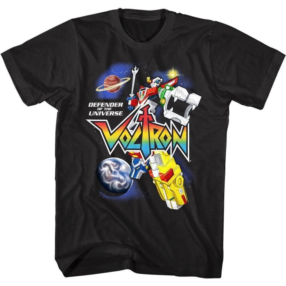 Voltron Lion Force Robot in Space Men T Shirt L