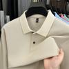 100% Pure Cotton High-quality Men's Long Sleeve Polo Shirt Autumn Fashion Simple Original Design Luxurious Golf T-shirt