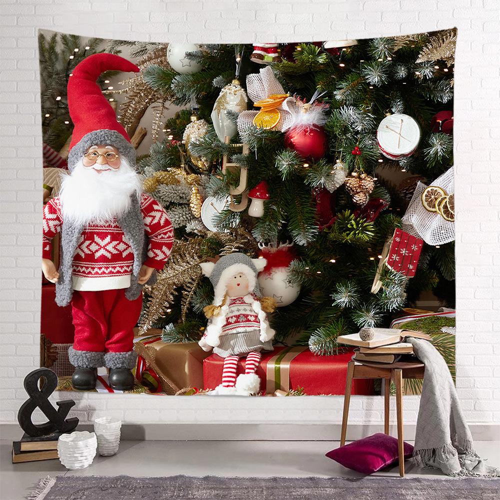 Christmas Tapestry Christmas House Decoration Christmas Bedroom Room Decor Backdrop Fabric Home Decor Tapiz Navideño