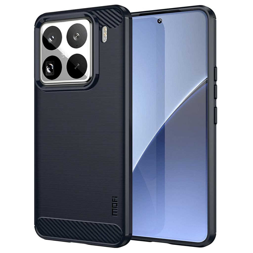 MOFI JK TPU Series-1 For Xiaomi 15 Pro Case Carbon Fiber Texture TPU Soft Phone Cover
