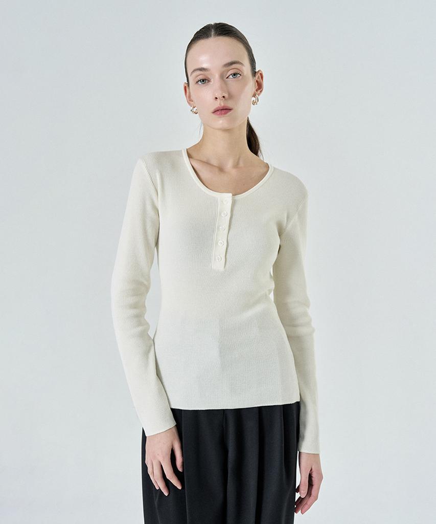 PELOTE Slim Ribbed Knit T-Shirt (2 Colors)