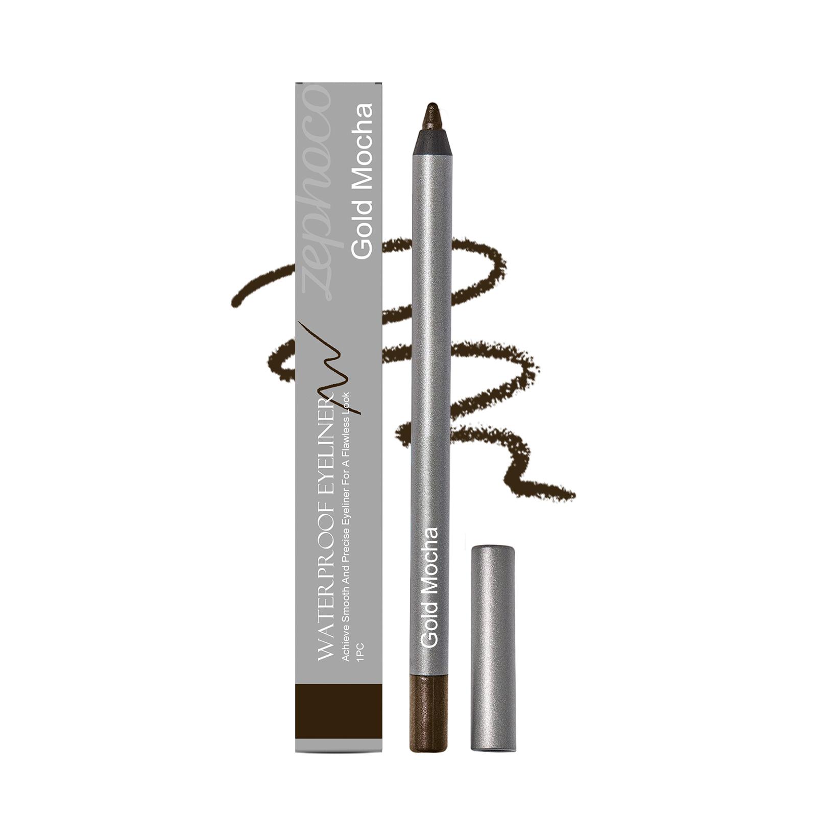 Zephoco Waterproof Eyeliner Potlood Glad Vlekbestendig Waterbestendig Cosmetica Gel Eyeliner Make-up voor Oogvergroting 1 stuks