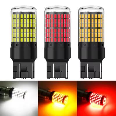 2 Stück 1156 BA15S LED CANBUS 3014 144 SMD 1157 BAY15D P21/5W 7440 T20 7443 Blinker Rückfahrlichter Bremslicht 12V Weiß