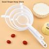 Single Plastic Mesh Spoon Strainer Kitchenware Essential Nut Milk Flour Sieve with Handle Soy Coffee Filter for Kitchen
