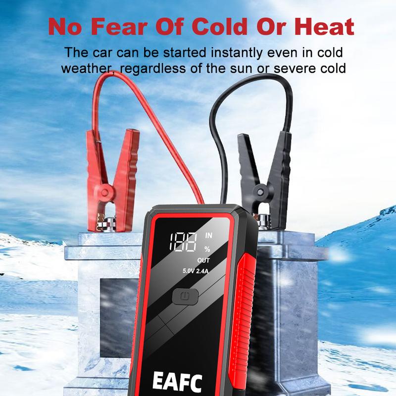 EAFC Jump Starter Power Bank 12V Booster for Car Start 2000A 1000A Battery Quick Charger Portable Auto Starting Device Powerbank