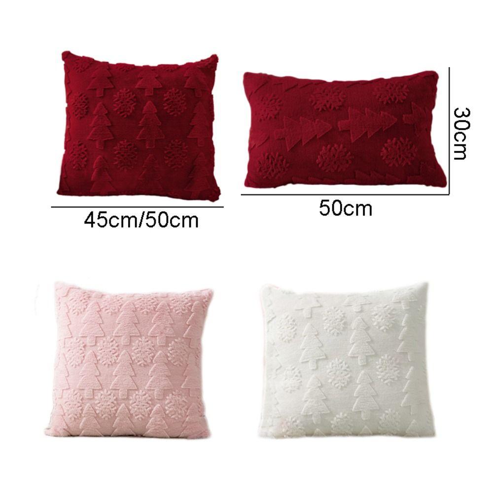 Jacquard Throw Pillowcover Christmas Tree Cushion Cover  Living Room/Office