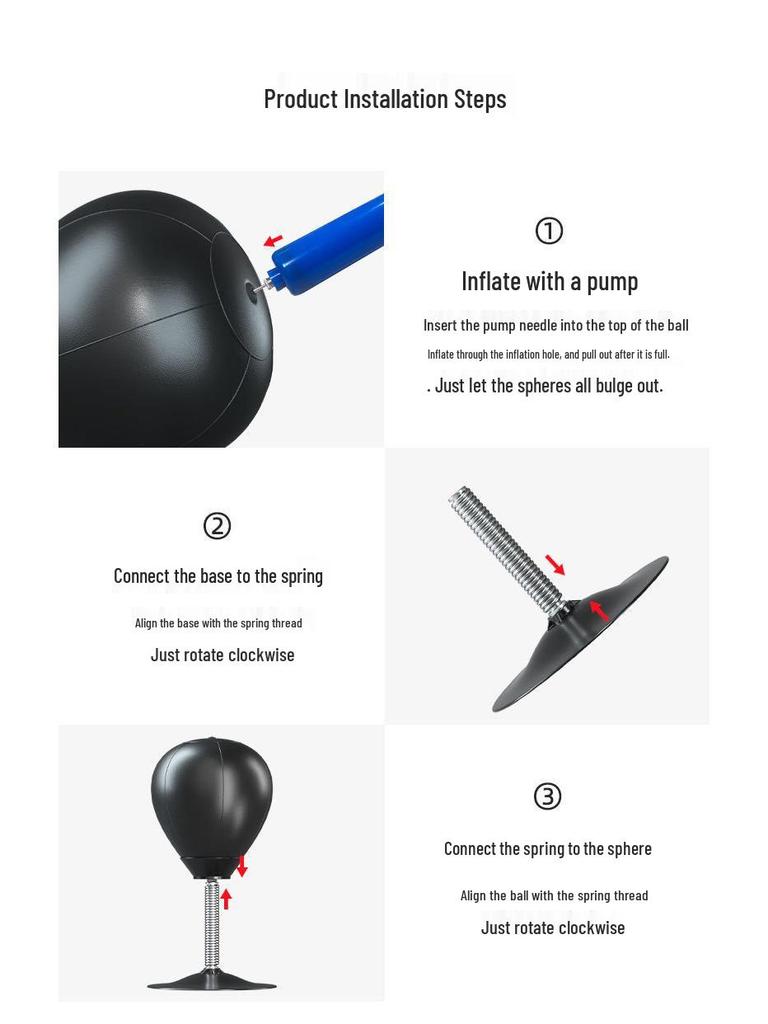 Tisch-Saugfuß-Speedball: Kinder Fitness- & Stressabbaugeräte