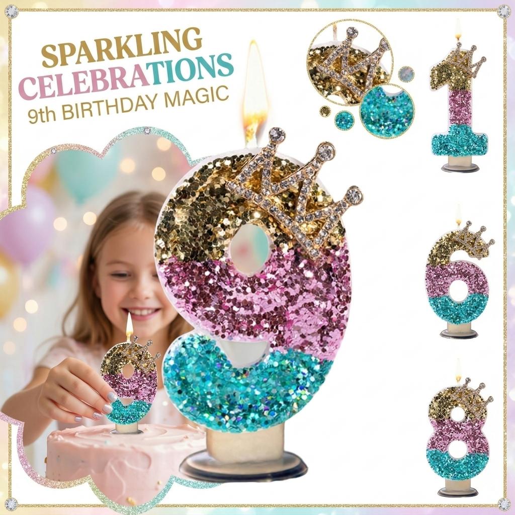 Fashion Cartoon Creative Birthday Candles Party Digital Candles