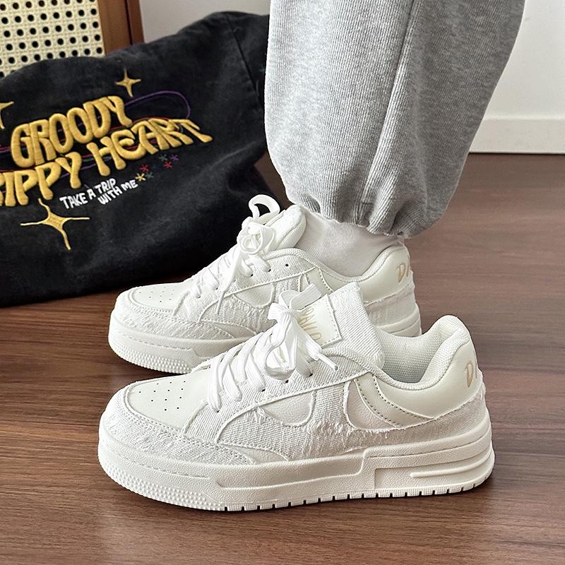 Men's 2025 Casual Sneakers: Summer Campus White Shoes, Couple Style, Thick Sole German Trainers