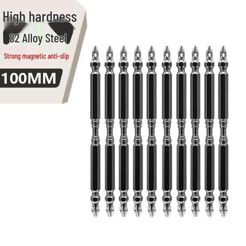 High-Strength Magnetic Anti-Slip Phillips Electric Screwdriver with Dual-Sided Superhard Bit