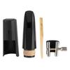 Clarinet Mouthpiece Kit with Ligature Reed Plastic Cap Black Musical Instrument Accessory