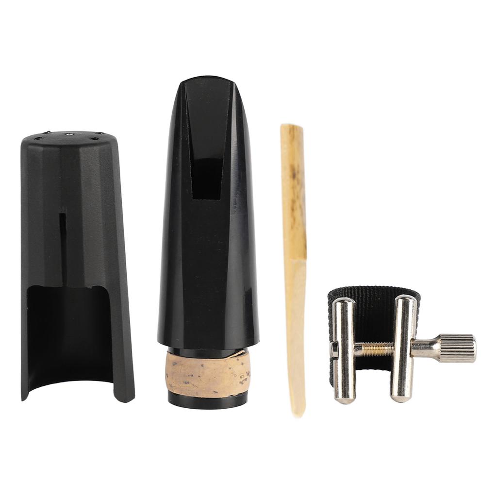 Clarinet Mouthpiece Kit with Ligature Reed Plastic Cap Black Musical Instrument Accessory