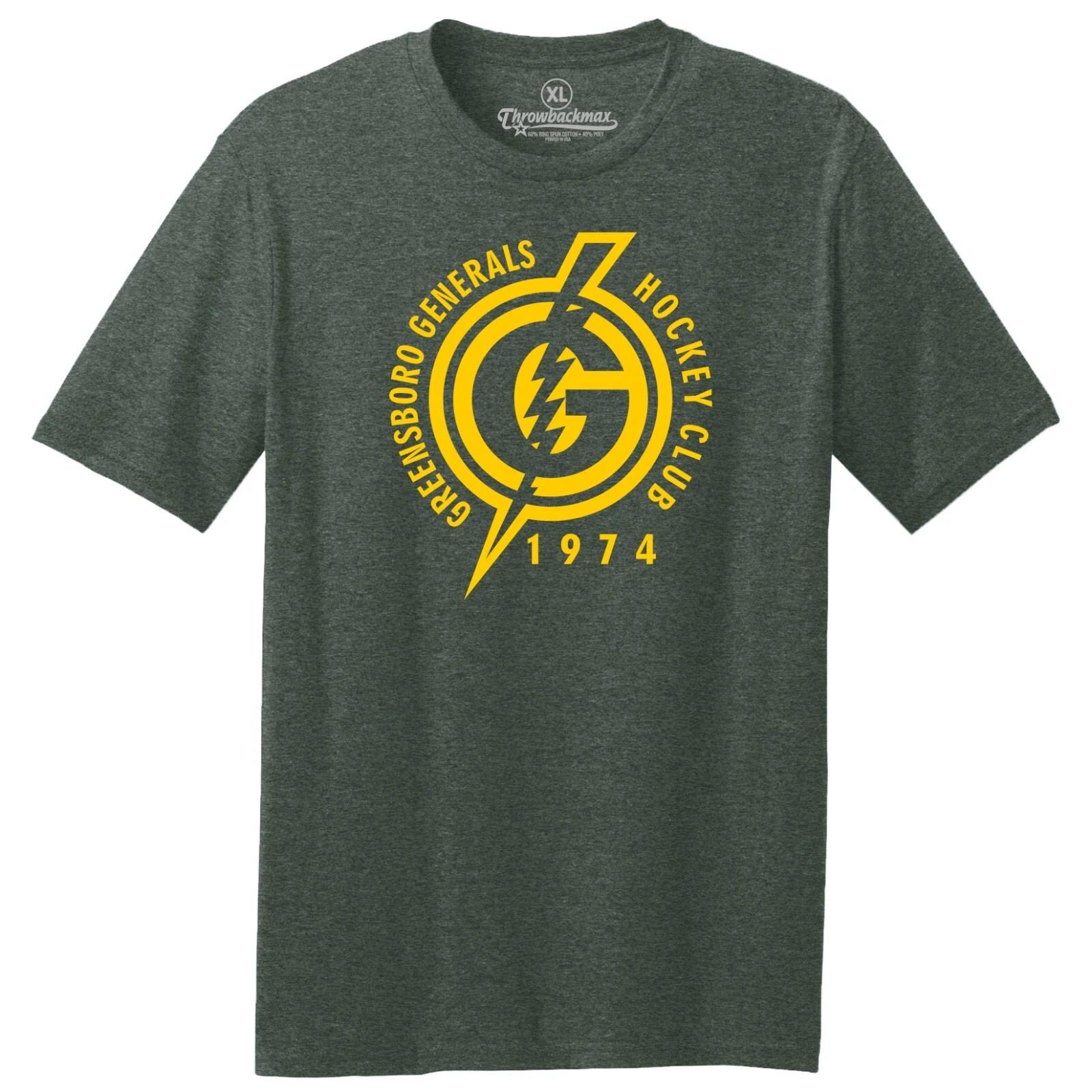 Greensboro Generals 1974 Hockey TRI-BLEND Tee Shirt S