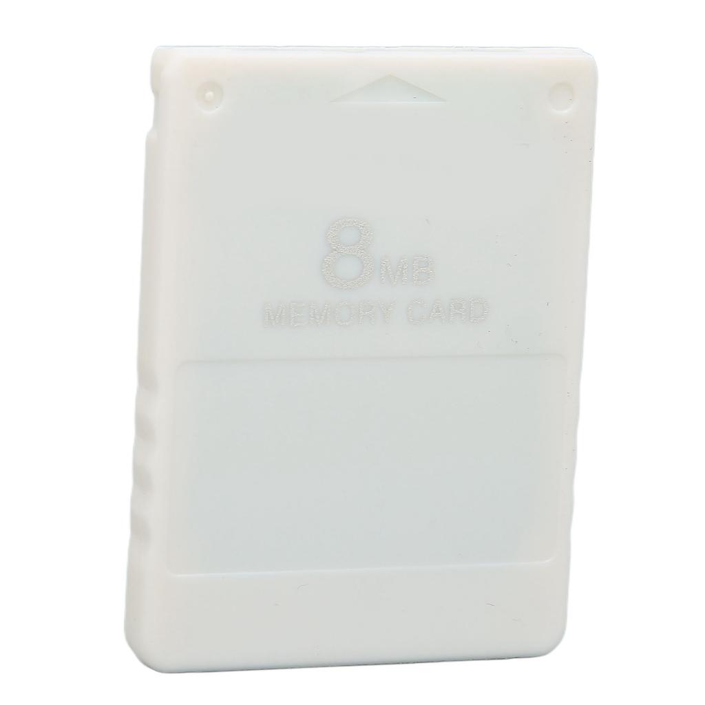 8MB Memory Card Plug and Play FMCB1.966 External High Speed Game Memory Card for PS2White
