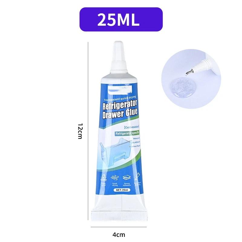Refrigerator Door Seal Repair Glue Waterproof Low-Temp Resistant Adhesive for Fridge Drawer Freezer Gasket Home Use
