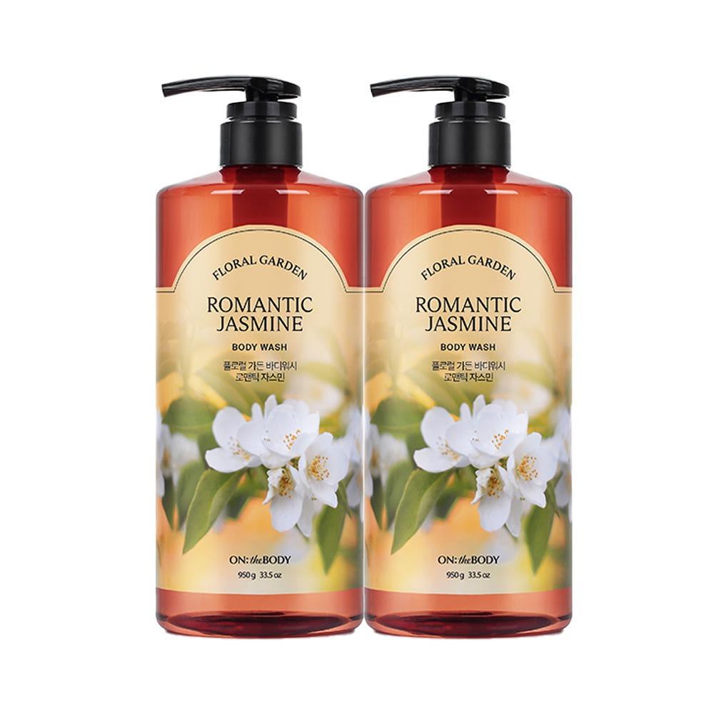 ON THE BODY Floral Garden Body Wash Refreshing Jasmine 950g (Pack of 2)