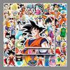 50 Dragon Ball Anime Character Stickers: Waterproof Decor for Suitcases, Phones, Computers, Guitars, and Notebooks.