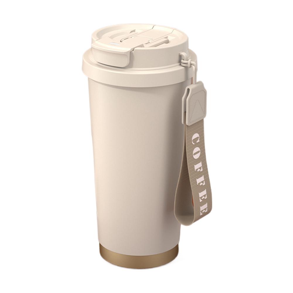 530ml Large Capacity Ceramic Vacuum Flasks Reusable Double Wall Thermoses Stainless Steel Coffee Mug Insulated Cup Home Supplies