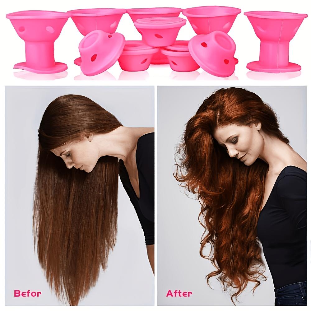 Set di 10 bigodini senza calore, Adatto a tutti i tipi di capelli - Strumenti per arricciare senza calore per lo styling e ricci permanenti