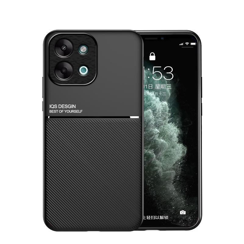 Pro Vivo Y28 Nárazuvzdorné pouzdro Magnetický držák do auta Kožené silikonové pouzdro Kryty na telefon pro Vivo Y28 Mobilní kufr pro Vivo Y28 4G