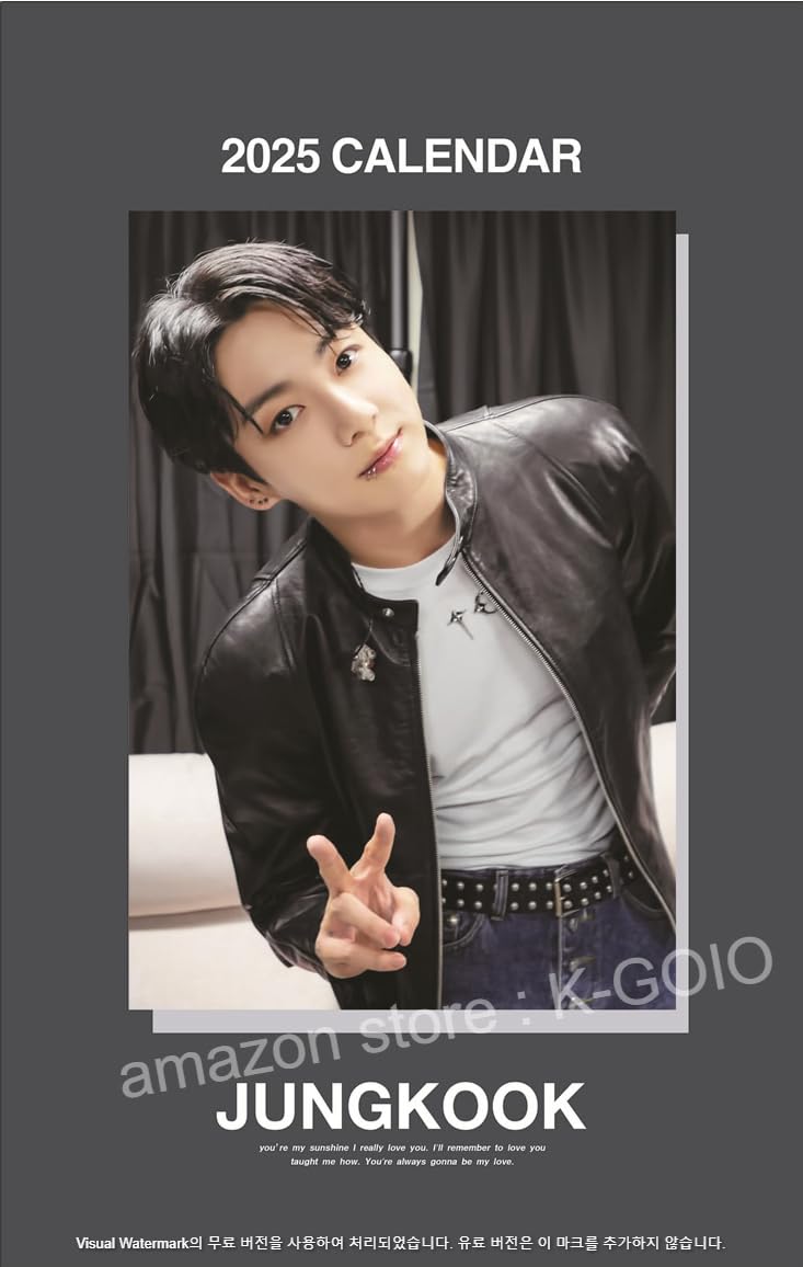 

Большой настенный календарь Jungkook Goods 2025 (ЧОНГКУК)BD
