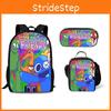 Rainbow Friends Backpack With Ice Pack Lunch Bag And Pen Case For Daily Use