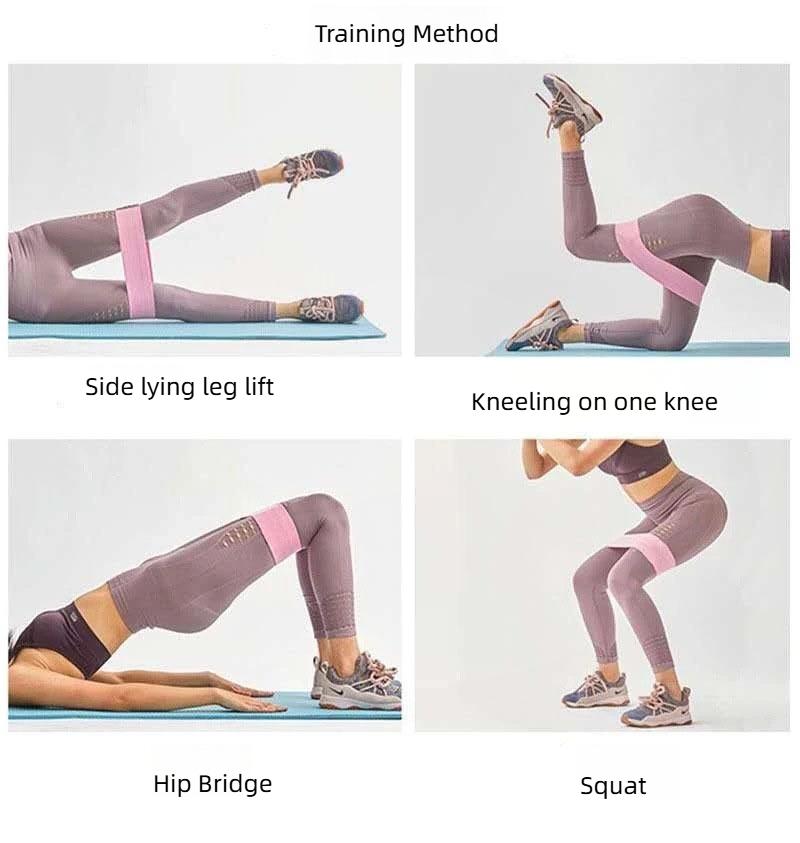 Elastic Squat Resistance Belt Buttock Fitness Stretch Belt Yoga Stretch Training Belt