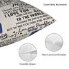 Mother's Day  Square Pillowcases Polyester Sofa Letter From Daughter Cushion Case Creative Decorative Pillowcase 40*40