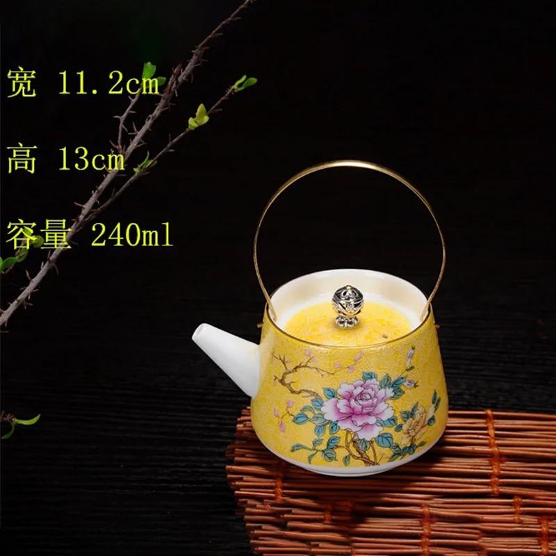 

Чайник с плиткой, чайный сервиз с розовым золотом, креативный заварочный чайник, керамическая чашка для чая, заварочный чайник с чашкой для дегустации чая золотой