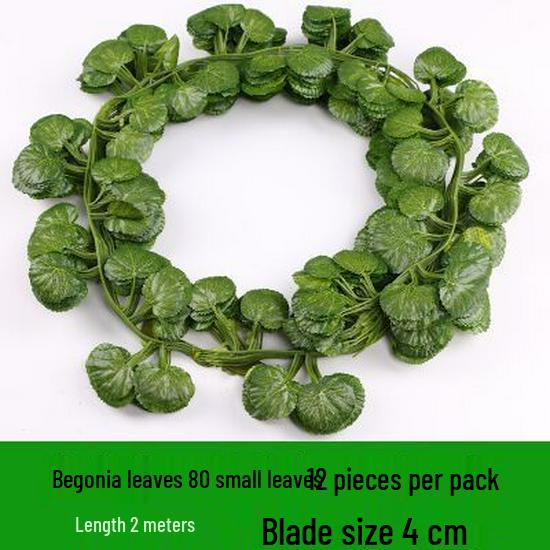 Artificial Rattan Ivy Vine with Green Grape Leaves and Chlorophytum Ceiling Decor