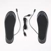 USB Rechargeable Heated Insoles Size Electric Heated Shoes Pad Winter Foot Warmers