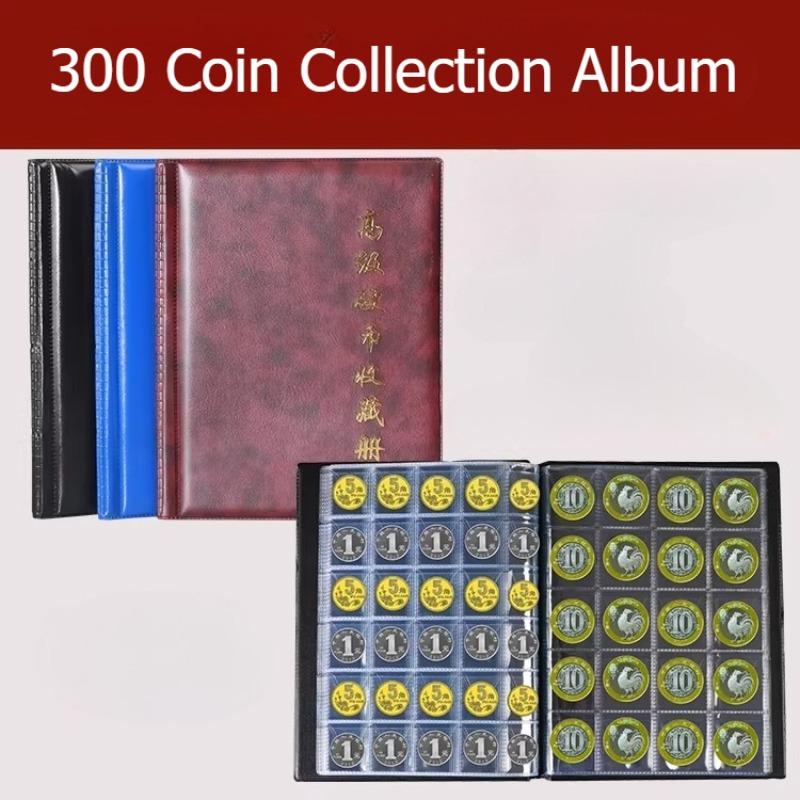 Coin Collection Book, 300 Mixed Coins, Fen Coins, 1 Jiao, 5 Jiao, 1 Yuan, Protection Book, Zodiac Commemorative Coins, Coin Collection Book