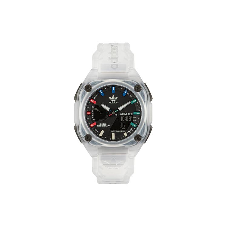 

Adidas Originals STREET Wrist Watch Quartz Movement Resin Strap Black Dial Unisex 100m Water Resistant AOST230572I Black Dial