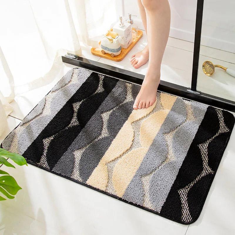 Nordic Style Bathroom Non-slip Floor Mat Bathroom Absorbent Rugs Home Door Welcome Mat Indoor Bedroom Carpet College Room Decorations