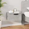 VidaXL Wall-mounted Bedside Table Concrete Grey 34x30x20 Cm811384
