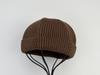 Core Spun Yarn Knitted Beanie Multi-color Short Breathable Unisex Adjustable Winter Hat