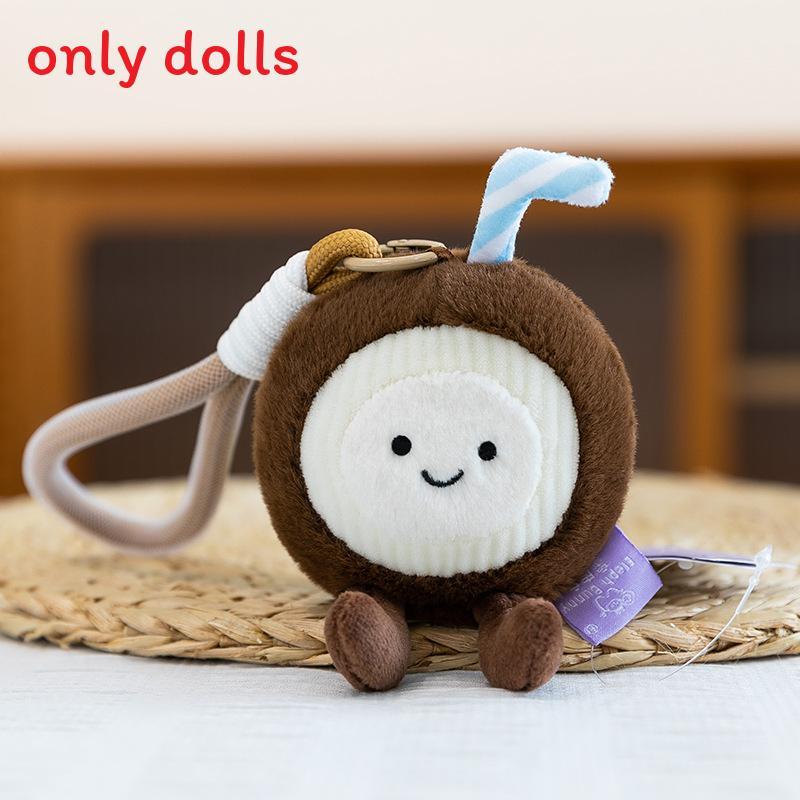 Cuter Coconut Mango Tangerine Fruit Plush Keychain With Soft Pp Cotton For Kids And Gift Enthusiasts