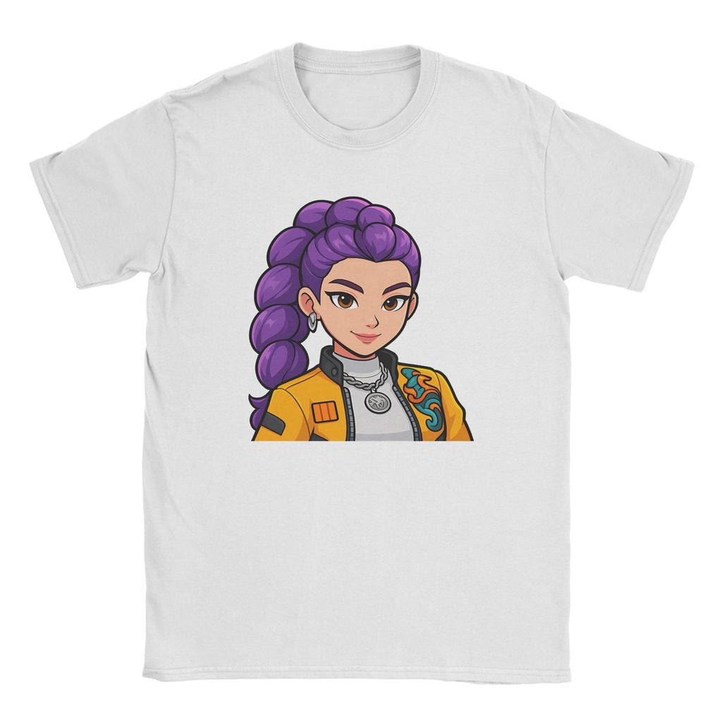 Rumi Kpop Demon Hunters Smile T-Shirt Summer  Fashion T-Shirts Male Cotton Crew Neck 6XL Clothing Short Sleeves Streetwear Tops
