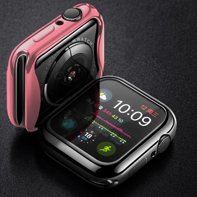 Cover for Apple Watch Case 45mm/41mm 44mm/40mm 42mm/38mm TPU Bumper Accessories Screen Protector iWatch Series 6 4 3 SE 7 8 Case