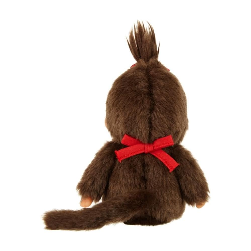 Sekiguchi Monchhichi Premium Standard SS Brown Plush Doll 14cm X 9cm X 7cm