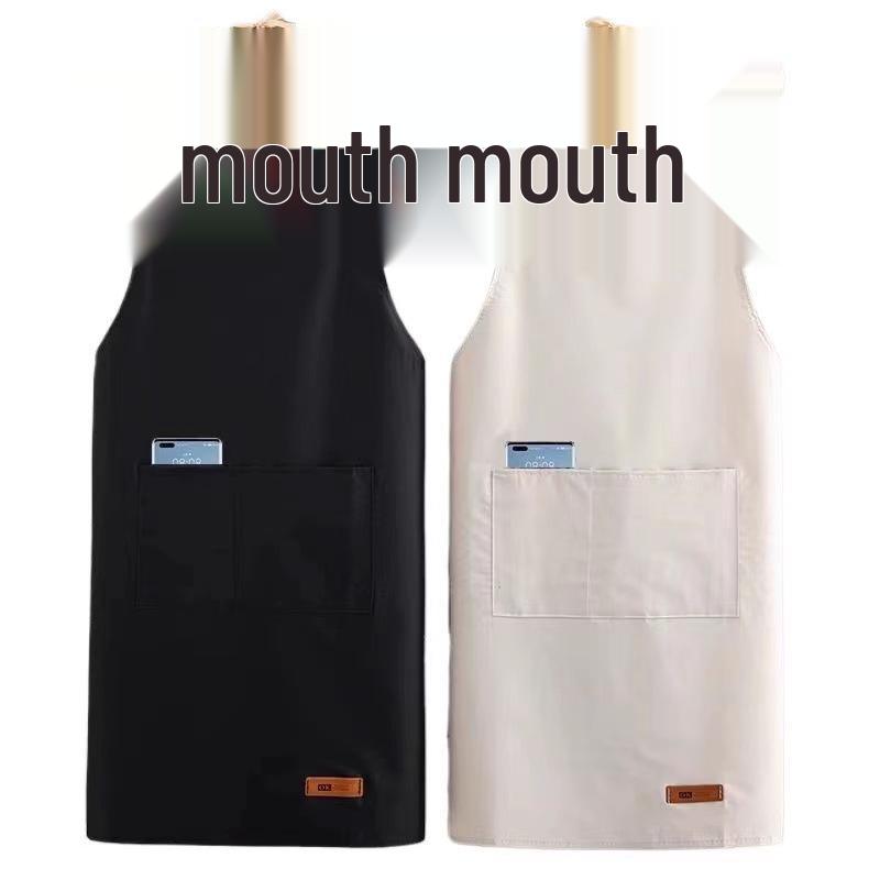 Unisex Waterproof Kitchen Apron with Large Pocket