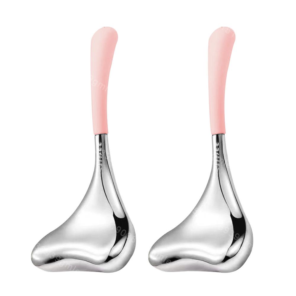 Ice Globes Spoon Facial Massage Stainless Steel Ice Wave Massage Ball Face Beauty Cryo Sticks Cooling Spa Skin Massage Tools