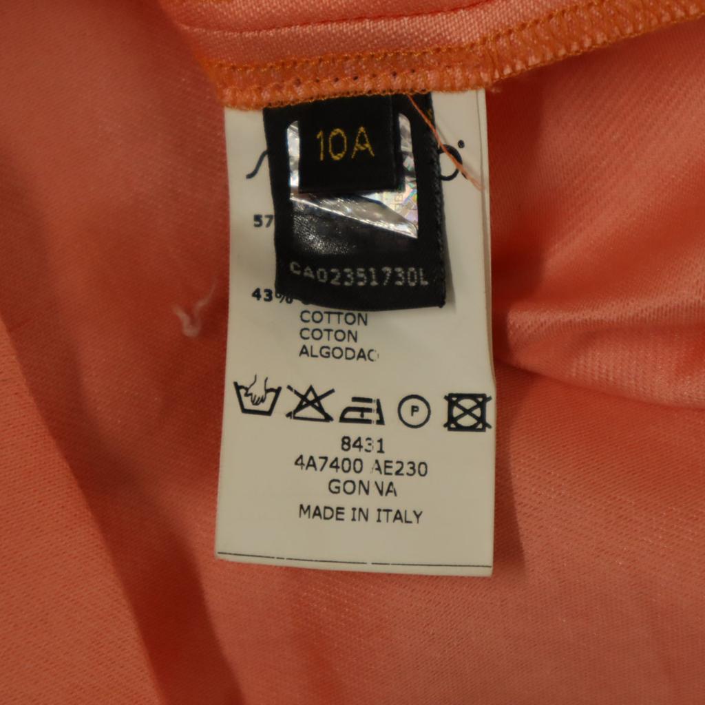 Fendi Simonetta Made In Italy Mini Length Pleated Skirt 10A Pink Kid's Used