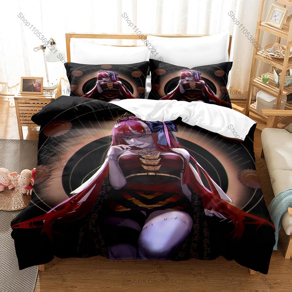 Gothic Zombie Ollie Sword Udin Bear Mascot Print Duvet Cover + 2 Pillowcases Twin Full Queen King Kawaii Bedding Set