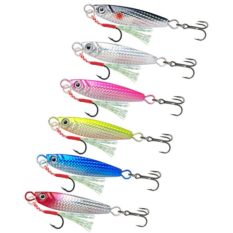 Metal Jig 5pcs Set Fishing Lure 10G 15G 20G Spoon Sea Boat Shore Long Casting Slow Jigging Sea Fishing Lures Trout Pesca