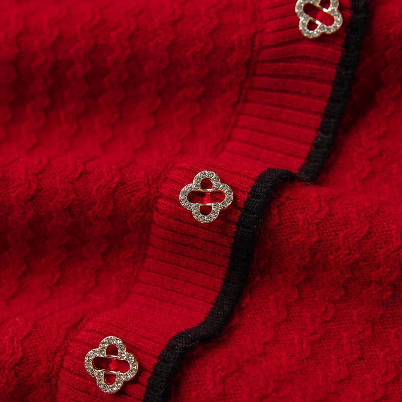 Srcr Women's Faux Two-Piece Pure Wool Half-High Collar Sweater